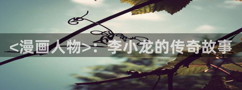 羞羞漫画ios：<漫画人物>：李小龙的传奇故事