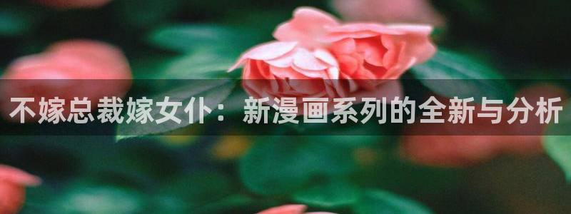 免费在线羞羞漫画：不嫁总裁嫁女仆：新漫画系列的全新与分析
